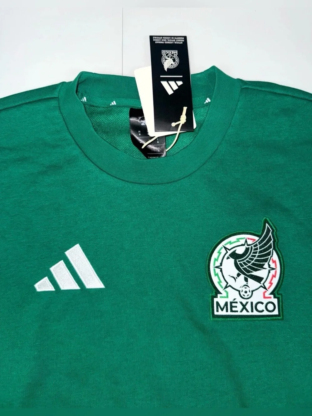 Adidas FMF MEXICO DNA CREWNECK SWEATSHIRT Sz M/L/XL Green Men’s Soccer JZ6467